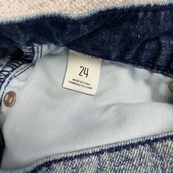 BDG Urban Outfitters Womens Graffiti Straight Leg Cowboy Jeans Blue Size 24 - Picture 6 of 6